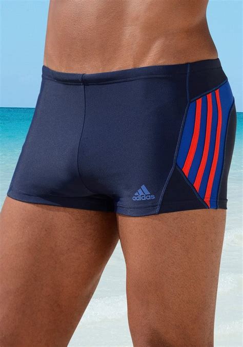 adidas badehose herren rot